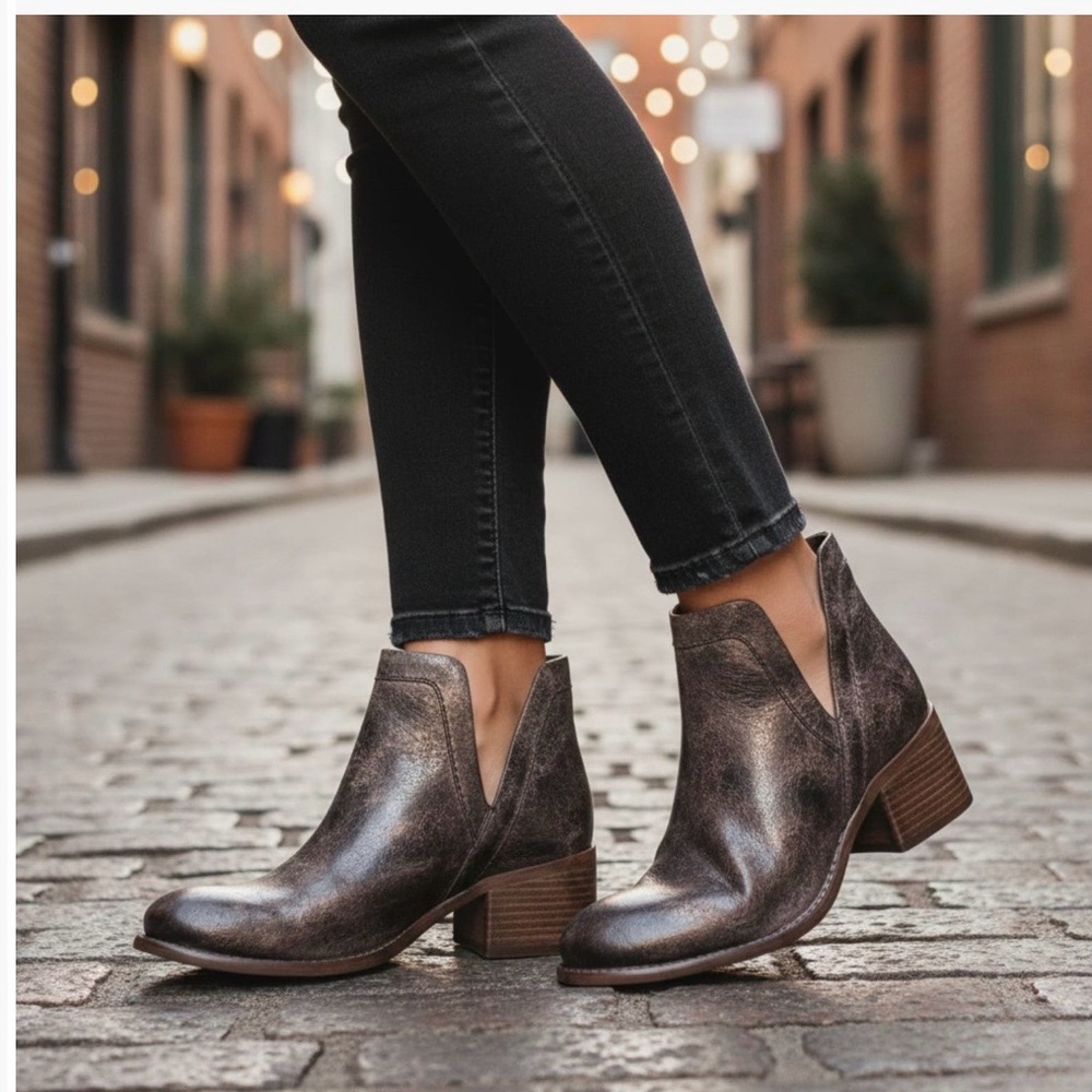 Diba Dark Brown Ankle Boots